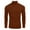 Brown Mens Shirts, variant on Mens Turtleneck Sweaters Fall Stretchy Cable Knit Top Mock Neck Thicken Comfy Winter Tops