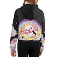 thumbnail image 6 of Uourmeti Rainbow Cartoon Axolotl Soccer Golf Sweatshirt with Pocket Gym Sweatshirts Yoga Sweatshirts Fishing Sweatshirt Size 9-10, 6 of 7