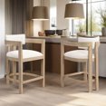 thumbnail image 1 of LHYY 26" Counter Height Bar Stool,Upholstered Counter Stools (Set of 2)-Light ash, 1 of 10