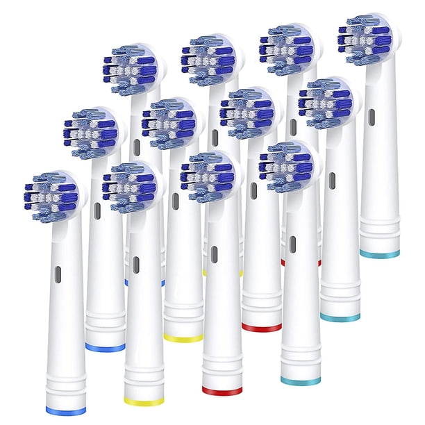 Cabezales de cepillo de dientes de repuesto compatibles con Oral B Braun, cabezales de cepillo de dientes eléctricos profesionales recambio de cabezales de cepillo de precisión oso de fresa Electrónica