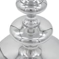 thumbnail image 4 of Mesa auxiliar Benzara 58 cm de aluminio, redonda, tallada, plata, 4 of 6