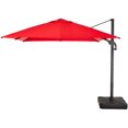 thumbnail image 1 of Parasol Déporté Carré 10 Pieds avec Base - Rouge, 1 of 2