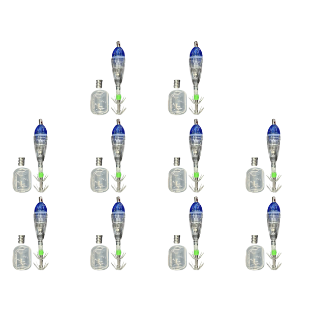 LED para Señuelo Pesca Con Gancho Paraguas Lámpara Intermitente () Azul