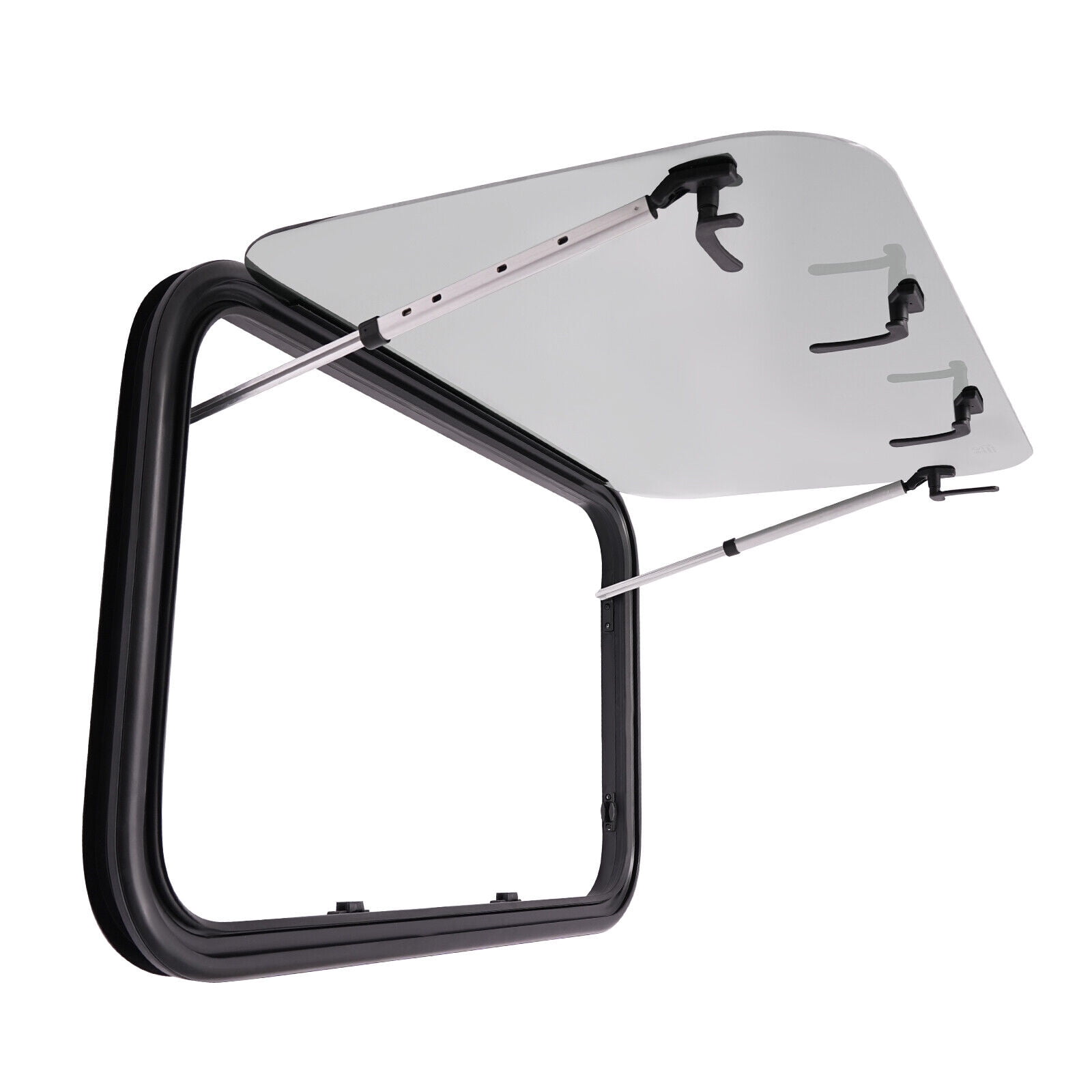 RV Window, Modern RV Exit Window, RV Push Out Window Equipped With A Screen Window 4 Practical Handles