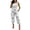 White, variant on Aayomet Womens Rompers And Jumpsuits Women Daily Summer Casual O Neck Sleeveless Waist Micro Elastic Band Tied Detail Backless,Green L
