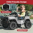 thumbnail image 6 of Best Choice Products 12V Kids Ride On Truck Car w/ Parent Remote Control, Spring Suspension, LED Lights - Light Gray, 6 of 8