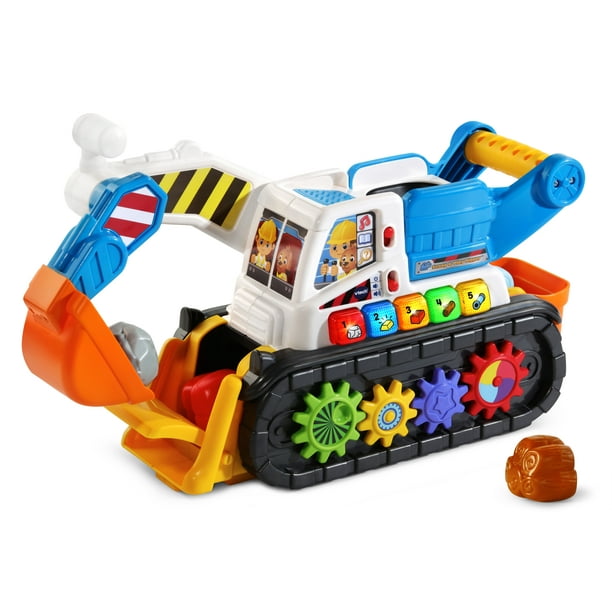 Vtech Scoop And Play Digger Construction Truck Toy For Kids Walmart Com