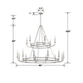 thumbnail image 3 of BAI-A2109-PN Crystorama Lighting Bailey - 18 Light Chandelier-39 Inches Tall and 48 Inches Wide-Polished Nickel Finish    -Traditional Installation, 3 of 4