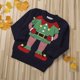 thumbnail image 3 of Suéter Para Niños, Bebés, Niñas, Niños, Navidad, Papá Noel, Suéter De Punto, Suéter, Tops, Azul Oscuro Odeerbi LM103-3072, 3 of 6