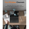 thumbnail image 4 of CHESONA for iPad Pro 13 Inch Case 2024 with Keyboard (M4) 2024, Magnetic Detachable Keyboard with Backlit, 2 Wireless Channels, Touchpad & Pencil Holder, Precise Cutouts, 4 of 8