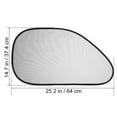 thumbnail image 3 of Par de la ventana lateral del coche Sombrilla Sombra automática Protector de las cortinas solares para los rayos UV dañinos del bloque Calor brillante de la luz solar, 3 of 5