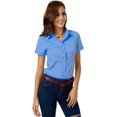 thumbnail image 4 of ORUYROP Womens Basic Simple Long/Short Sleeve Button Down Shirt,Official Ladies Blouse Dress Shirts for Women, 4 of 7