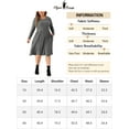 thumbnail image 6 of Agnes Orinda Women's Plus Size Dresses Round Neck Long Sleeve Ribbed Midi Knit Dress 4X Gray, 6 of 6