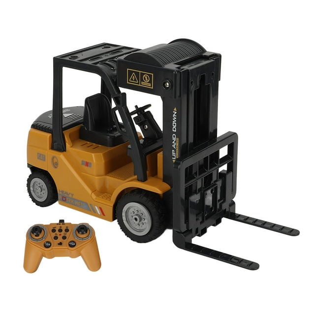 Modelo De Carretilla Elevadora RC, Vehículos De Construcción RC, Faros LED Con Rociador Realista, Sonido Vívido 1: 24, Resistencia Al Impacto Para Niños Pequeños Para