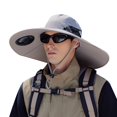thumbnail image 3 of Kcolen Mens Sun Hat Solar Powered Hat with Integrated Fan for Outdoor Activities Wide Brim Sun Breathable Unisex Design, 3 of 7