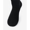 thumbnail image 6 of Hanes Unisex Plain Black Socks Pack, 6 Pairs, Ankle L, 6 of 7