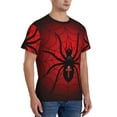 thumbnail image 2 of Bixox Men's Spider on the Web Printed Short Sleeve Skinny Athletic T-Shirt, 2 of 6