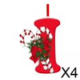thumbnail image 1 of Adorno Colgante Para árbol De Navidad, Decoración Navideña Para Porche, Vacaciones De Año Nuevo, 4 Letras, 1 of 10