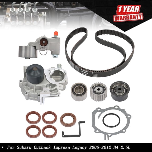 Timing Belt Kit Water Pump For Subaru Outback Impreza Legacy 2006-2012 H4 2.5L