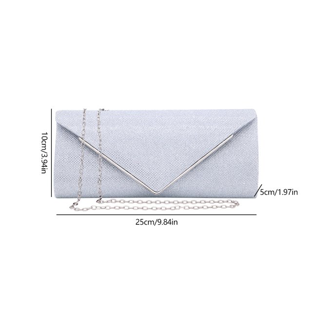 Bolsa de embrague tipo sobre Cadena Bolsa de novia Moda elegante Bolsas de fiesta exquisitos Hugtrwg Para Estrenar
