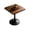 60*60CM (WALNUT)+12, variant on YANGXUN 24 Inch Black Marble Tulip Round Dining Table Mid-Century Modern Table with Black Marble Printed Steel Pedestal Base, Multipurpose Coffee Leisure Table for Kitchen & Living Room