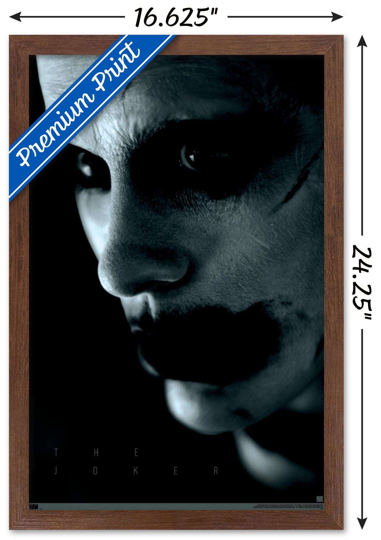 DC Zack Snyder's Justice League - Joker Close-up Wall Poster, 14.725" x 22.375", Framed