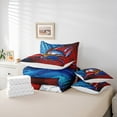 thumbnail image 6 of jejeloiu Baseball Game Lovers 7-Piece Bedding Comforter Set,Ball Sport Helmet King Bedding Sets,Red Blue Bed Sheets For Kids,Luxury Bedroom Decor Reversible, 6 of 8