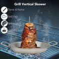 thumbnail image 4 of Pastor Skewer, Wide Application Vertical Stand Skewer Stainless Steel   Multifunctional  for Picnics, 4 of 8