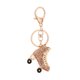 thumbnail image 1 of Inteprter Colgante llavero patines zapatos Rhinestone mochila joyería llavero llavero bolsa moda decoración ornamento mujeres Artesanía Champán, 1 of 6