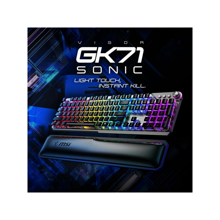 MSI VIGOR GK71 SONIC – BLUE SWITCHES Gaming Keyboard - Walmart.com