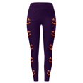 thumbnail image 4 of Halloween Purple Velvety Super Soft Lightweight Leggings Polyester,Spandex Full Length Capri Buttery Soft Yoga Pants for Workout Athletic S, 4 of 4