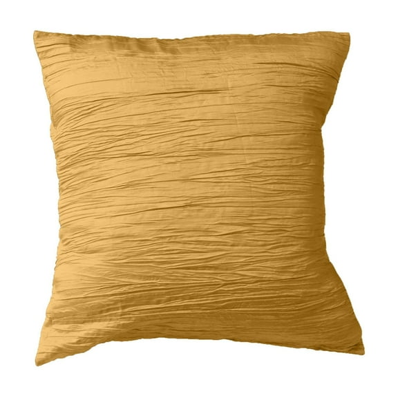 Crushed Taffeta Decorative Throw Pillow/Sham Cushion Cover Gold
