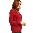 thumbnail image 3 of LNGOOR LADIES SINGLE JERSEY ZIP-UP HOODIE, 3 of 7