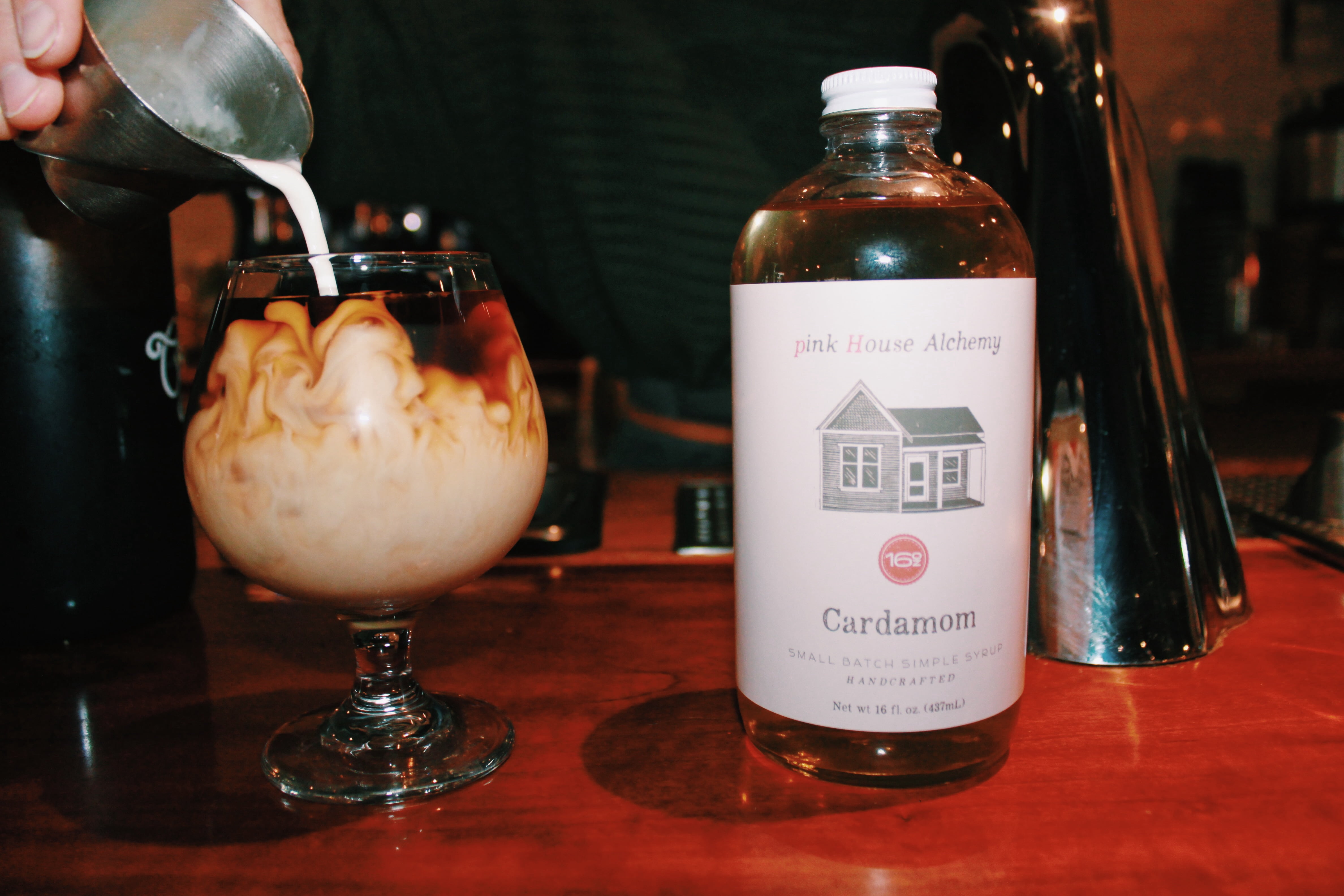 Pink House Alchemy Cardamom Simple Syrup 2 pack of 16 oz (CS2)