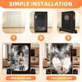 thumbnail image 4 of Nygira 2 Person Portable Sauna with 2 Steamers, Sauna Tent for Home, 1 or 2 Person Full Body Home Spa with 2 Folding Chairs, 3L 1200W 9 Levels, Timer, Remote Control for Relaxation, Black, 4 of 8