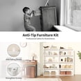 thumbnail image 3 of Gianna 4-Tier Bookshelves with Adjustable Shelves, Floor Standing Bookcase for Home & Office Storage, White, 3 of 5