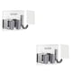 thumbnail image 2 of Kearding Soporte para fregona y escoba montado en la pared, estante para utensilios de cocina, herramientas adhesivas para baño, Clip de acero gris con gancho 2piezas, 2 of 6