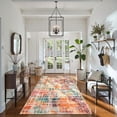 thumbnail image 3 of RUG ROBOT Abstract Living Room Rug 4'x6', Soft Modern Washable Area Rugs for Bedroom Non Slip, Ultra Thin Foldable Low Pile Carpet for Dining Room Kitchen Bathroom Office, Multi Color, 3 of 10
