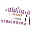 thumbnail image 4 of Welding Torch Set, Durable TIG Gas Lens Cups Safe 46Pcs With Connector For Argon Arc For WP9/20/25, 4 of 8