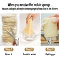 thumbnail image 3 of 6 Pack Natural Loofah Sponge Shower Organic Luffa Bath Loofa Exfoliating Body Scrubber Loofah for Men Women, Adults Back Face Body Skin SPA Care, 3 of 4