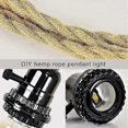 thumbnail image 5 of Pendant Lamp with Switch and Socket Industrial Vintage Chandelier 3 Lights E27 Pendant Lamp DIY Hemp Rope Retro Style Lighting Accessories, 5 of 5