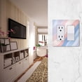 thumbnail image 5 of Yayeee Rocker Switch Wall Plate 1-Gang 4.6"x2.9" Home Decorative Outlet Cover, Abstract Blue, 5 of 6