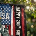 thumbnail image 5 of 4th of July Flag Double Sided Outdoor, 250th Anniversary American Garden Banner 1776-2026, 3 Layer with Light Blocking, Patriotic Decorations for Yard, 5 of 9
