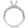 thumbnail image 3 of Pompeii 5/8ct Infinity Engagement Wedding Ring Semi Mount 14k White Gold (H/I,I1-I2), 3 of 4
