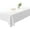 White, variant on TEKTRUM 60 X 84 INCH 60"X84" RECTANGULAR POLYESTER TABLECLOTH - THICK/HEAVY DUTY/DURABLE FABRIC - BLACK COLOR