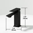 thumbnail image 3 of VIGO Dunn Single Handle Single-Hole Bathroom Faucet in Matte Black, 3 of 13