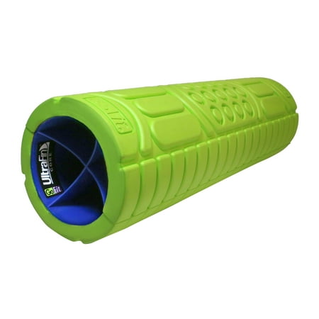 GoFit GF-FR6 Go Roller with UltraFin Core (Green, 18 Inches, with Training Manual)