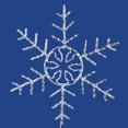 thumbnail image 2 of Vickerman X106224 24 Pouces Conduit 160Lt Pur Flocon de Neige Fourchue, 2 of 2
