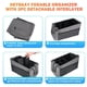 thumbnail image 4 of Back Seat Car Organizer With Tissue Box Passenger Seat Organizer Handbag Holder Coffee Cup Drink Holder for Console Front Toy Books Storage for Kids (Black), 4 of 6