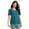 thumbnail image 1 of Jockey  Organic Cotton Stretch Short Sleeve V-Neck Top, 1 of 1